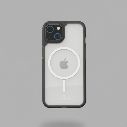 FrostMag Transparent Magnetic Case with Border – iPhone 14