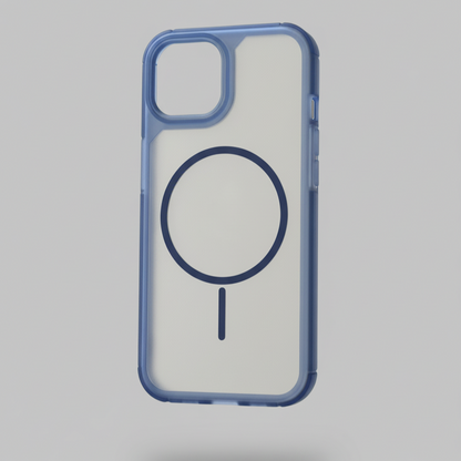 FrostMag Transparent Magnetic Case with Border – iPhone 14