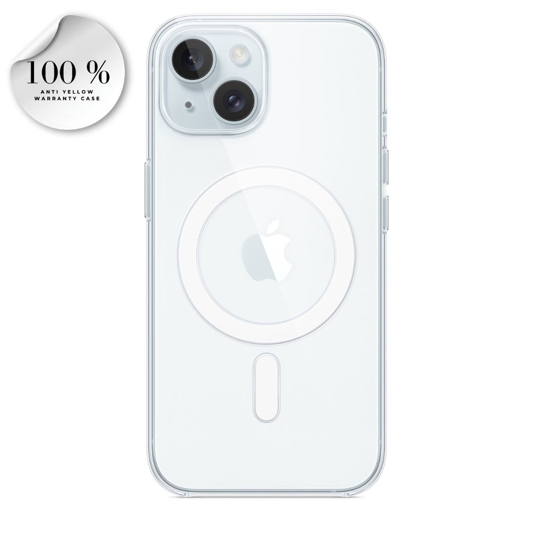 iPhone 15 MagSafe Clear Case | 100% Anti-Yellow Warranty | MageSafe IC