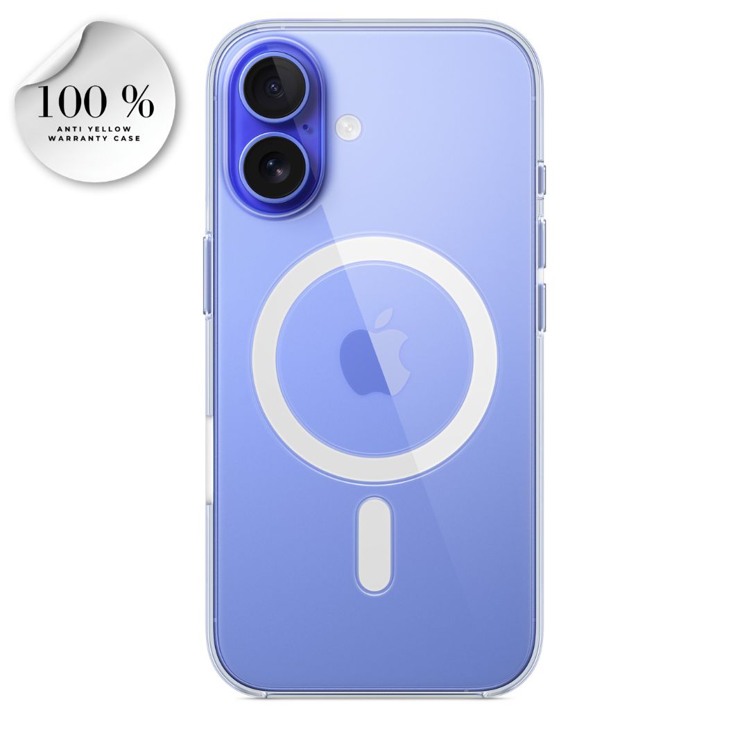 iPhone 16 MagSafe Clear Case | 100% Anti-Yellow Warranty | MageSafe IC