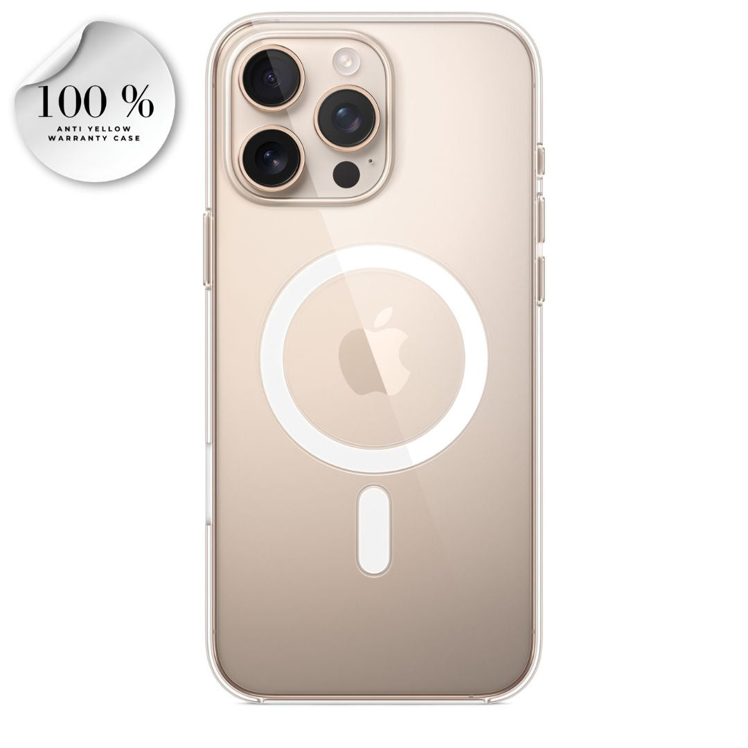 iPhone 16 Pro Max MagSafe Clear Case | 100% Anti-Yellow Warranty | MageSafe IC